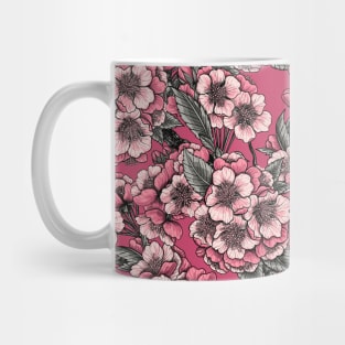 Cherry blossom on pink Mug